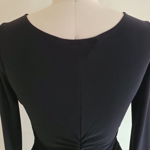 Norma Kamali Black Long Sleeve Dress - Picture 4 of 7
